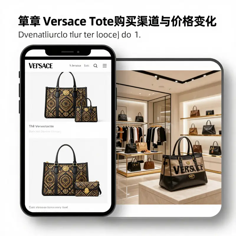 Versace totes exemplifying luxury design and style.