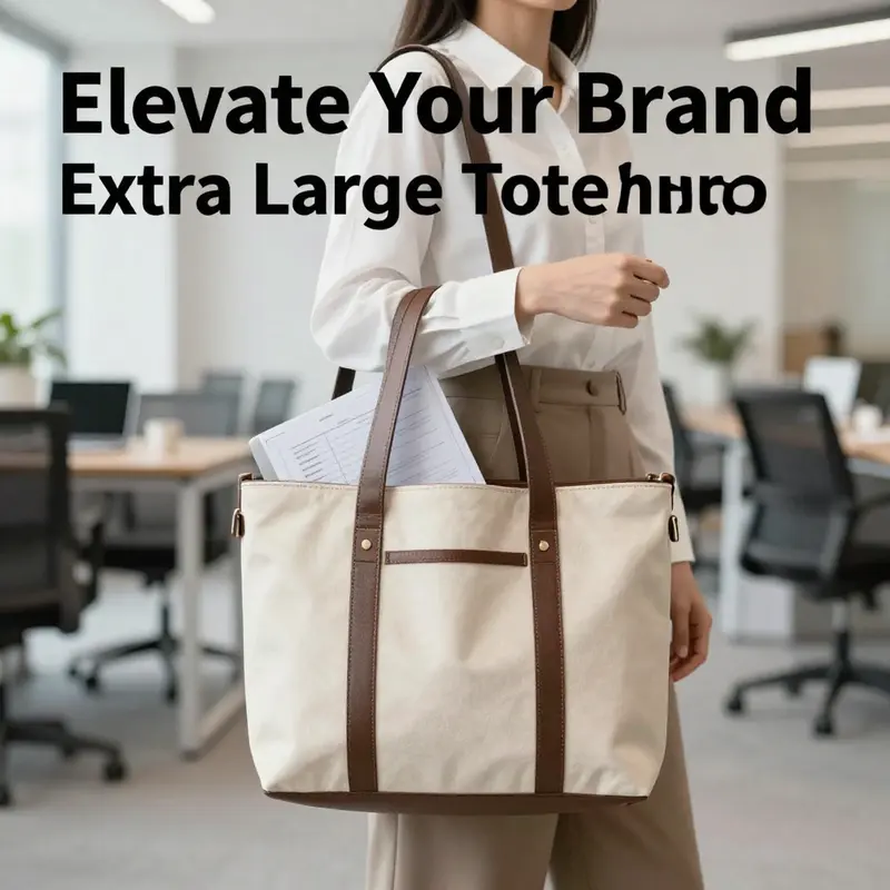 The practical functionality of extra large tote bags, perfect for business settings.