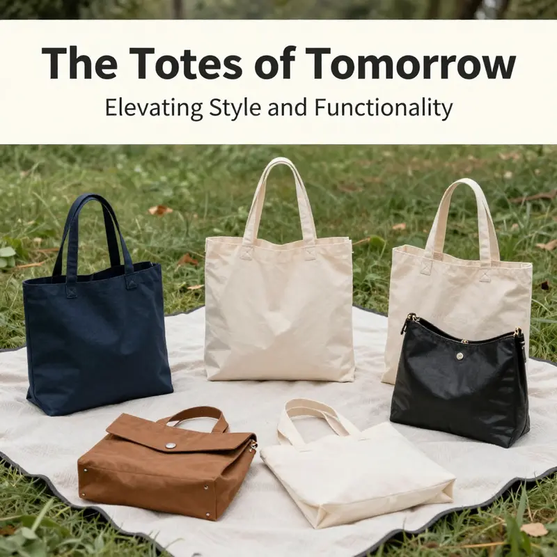 A minimalist tote bag exemplifying elegance and practicality in a modern office setting.