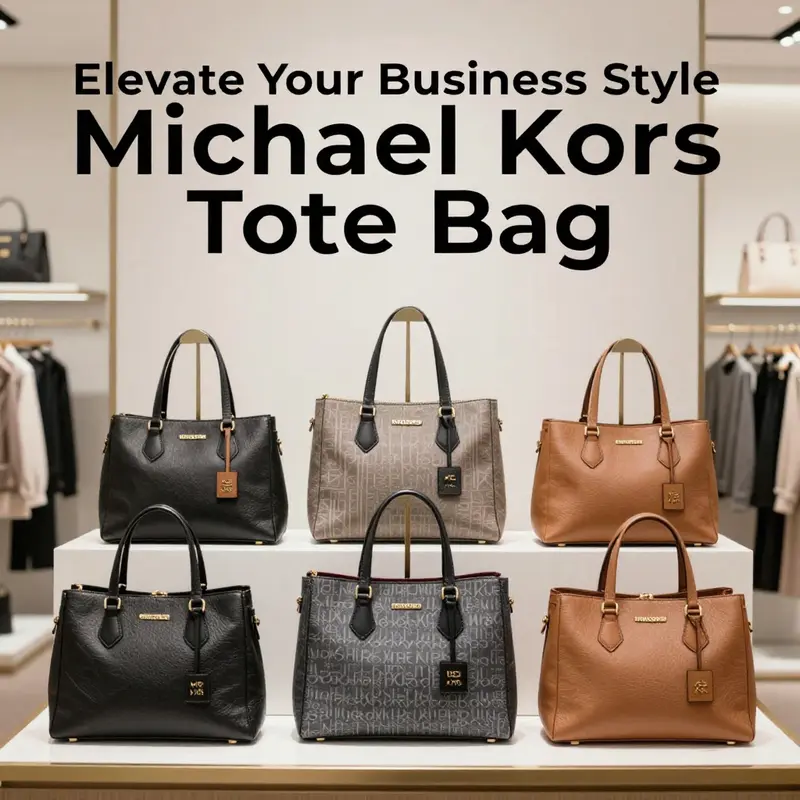 The Gigi Mini Jacquard Tote Bag on an office desk, highlighting its elegance and style.