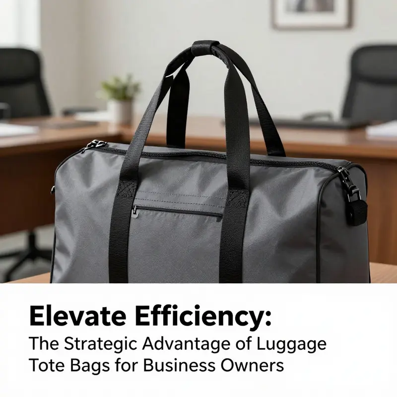 A business professional showcases the smooth maneuverability of a luggage tote bag in a bustling airport.
