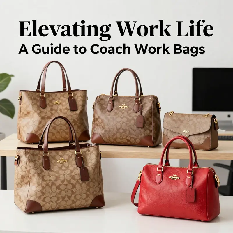 Men’s Coach Metropolitan Workbag highlighting its professional design and practicality.