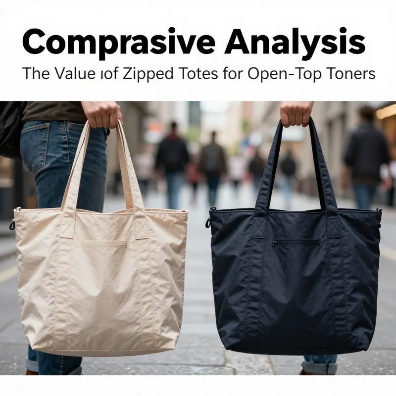 Zippered totes provide essential security for business professionals in crowded urban settings.