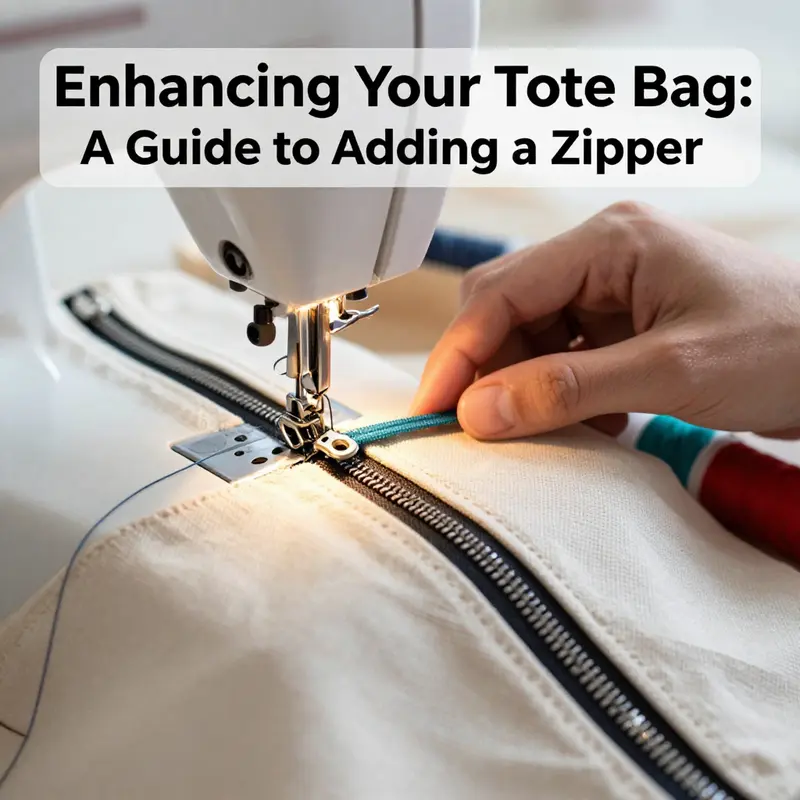 Explore different types of zippers suitable for tote bags.