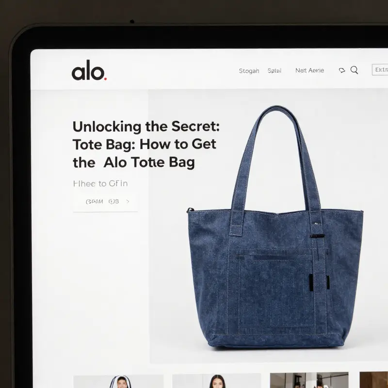 Current promotions for the Alo tote bag highlighting the exclusivity and value of the offer.