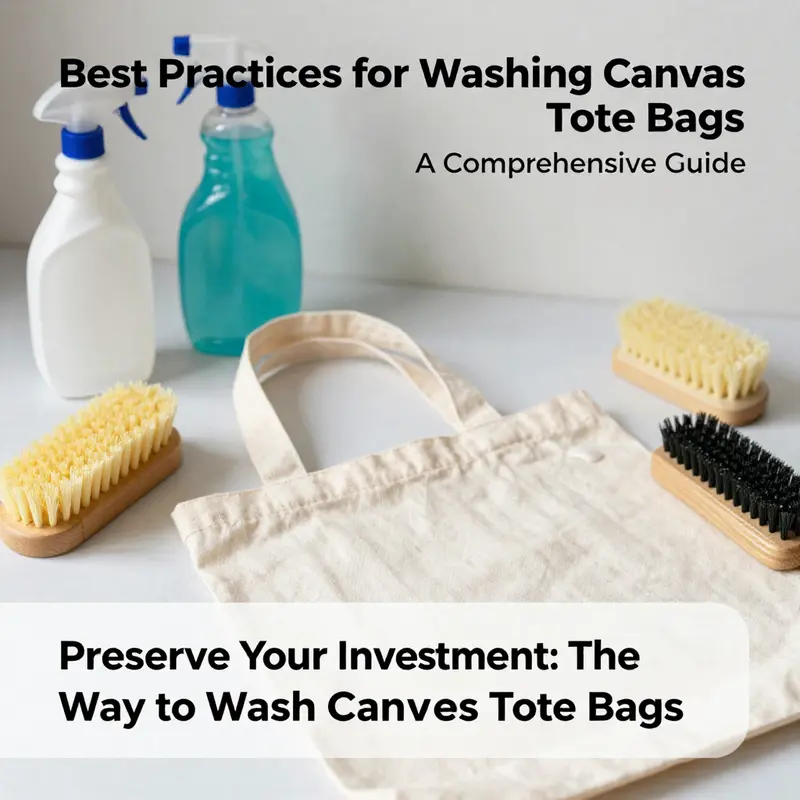 Essential tools and procedures for safely cleaning canvas tote bags.
