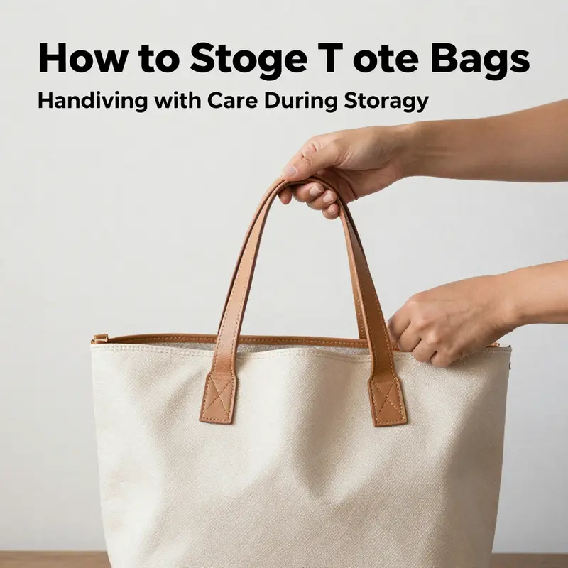 Tote bags properly stuffed with acid-free paper to maintain their shape and structure during storage.
