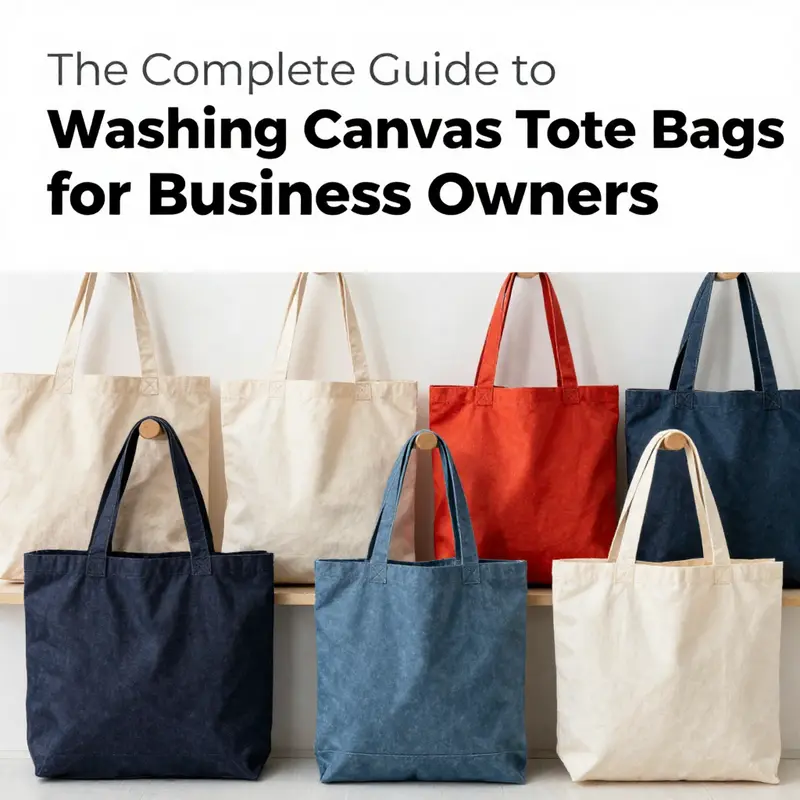 A colorful collection of freshly cleaned canvas tote bags showcasing effective care and brand representation.