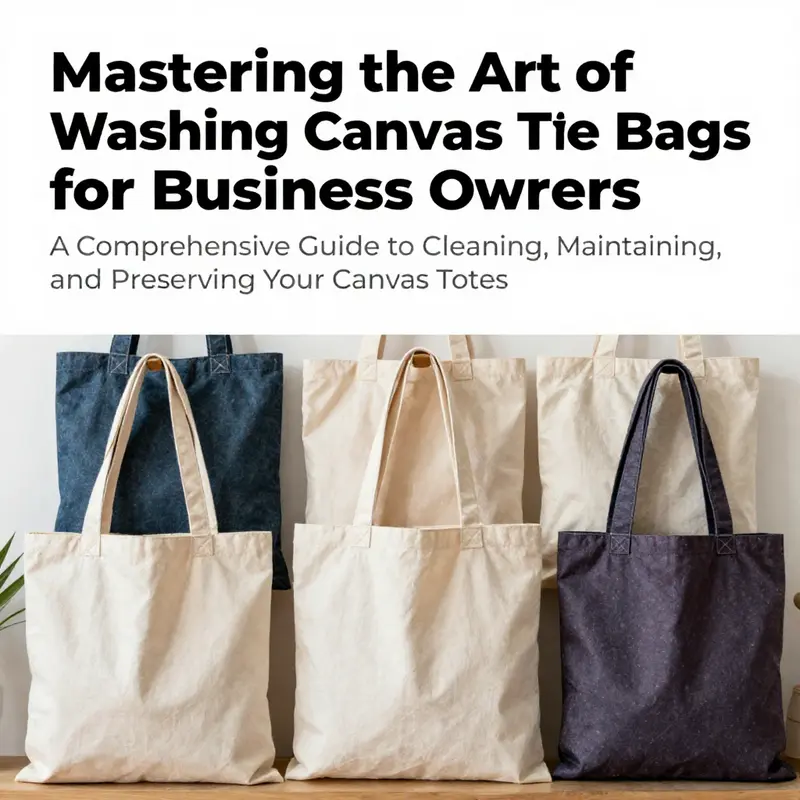 Assorted canvas tote bags in various designs and colors, emphasizing their appeal for business use.