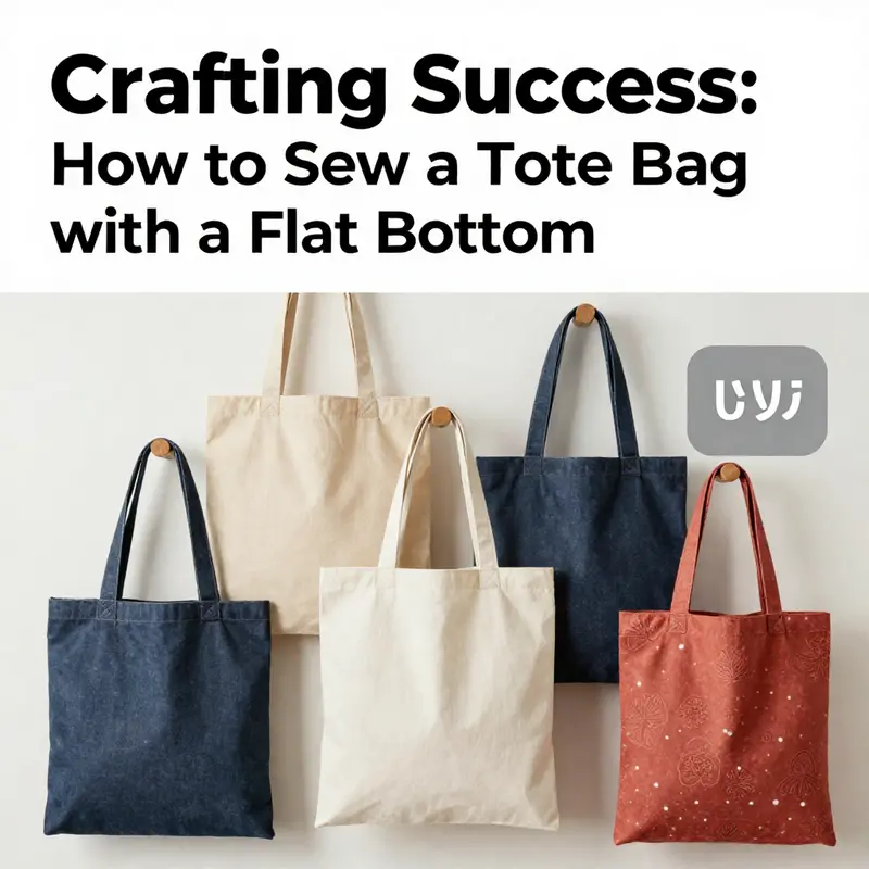 A vibrant array of tote bags with flat bottoms, representing different styles and patterns.