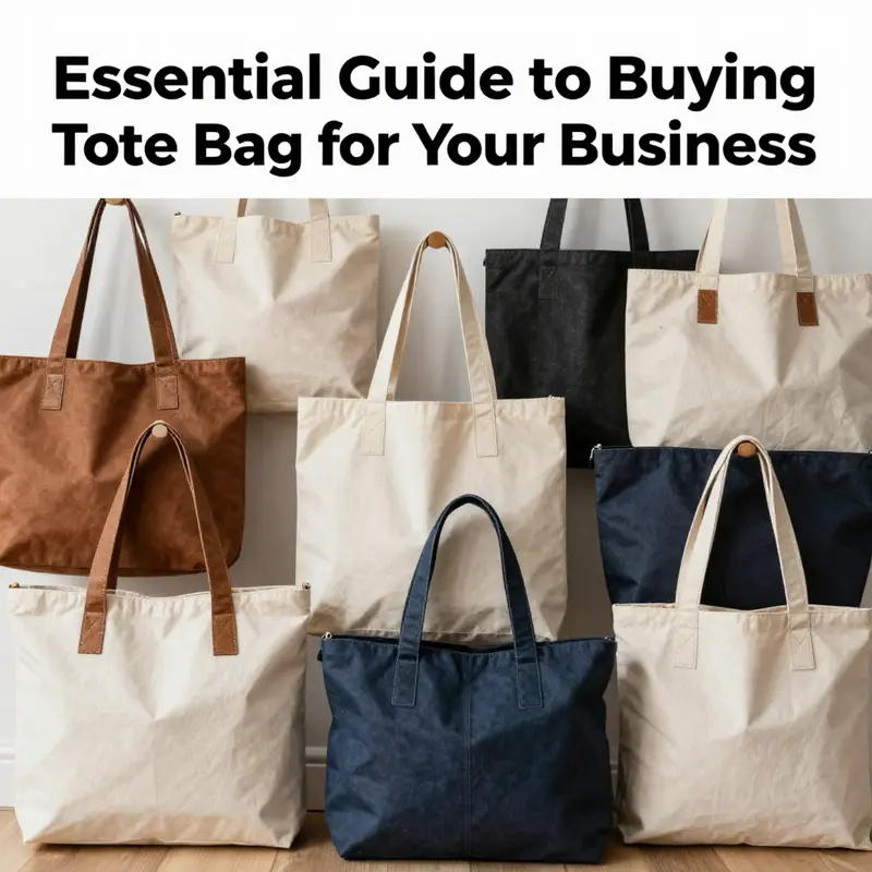 An assortment of tote bags in different styles and colors representing versatility and appeal.