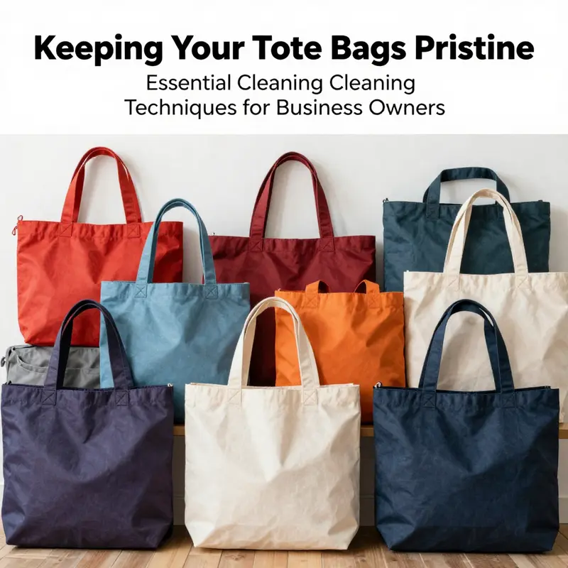 Various tote bags in bright colors and diverse designs, highlighting their use as essential business accessories.
