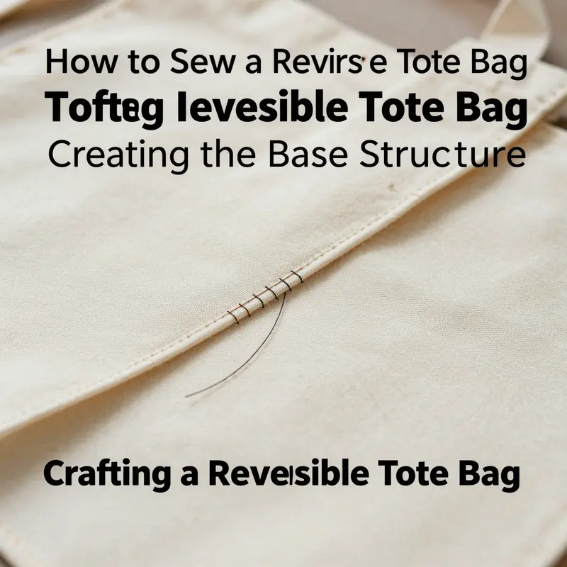 Essential materials gathered for sewing a reversible tote bag.