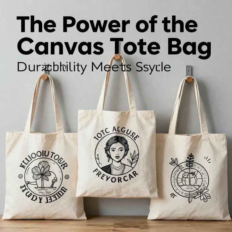 A variety of settings showcasing the versatile uses of canvas tote bags.