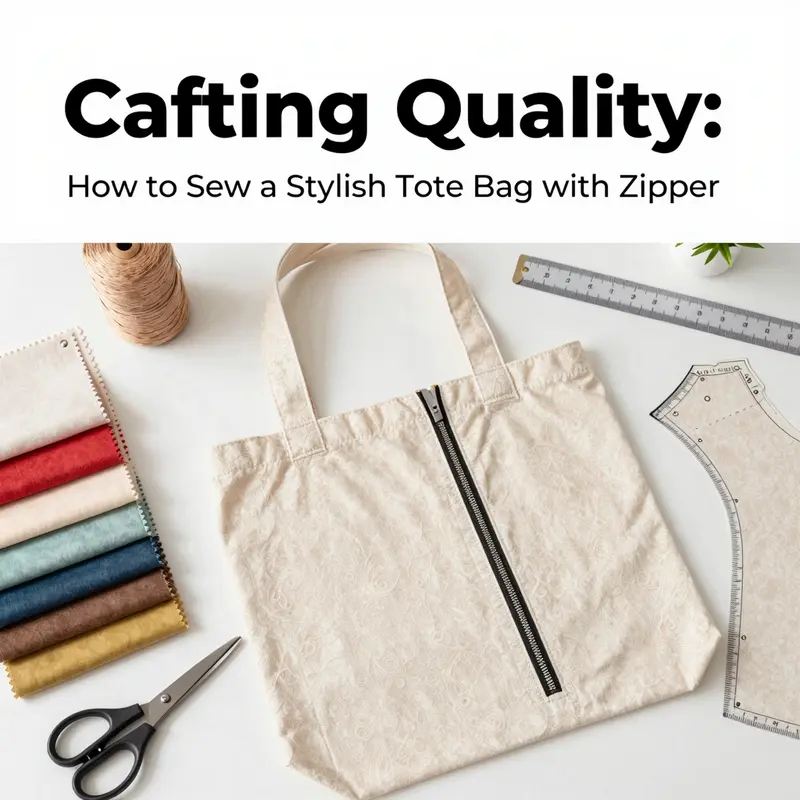 Selecting and organizing materials for cutting a tote bag.