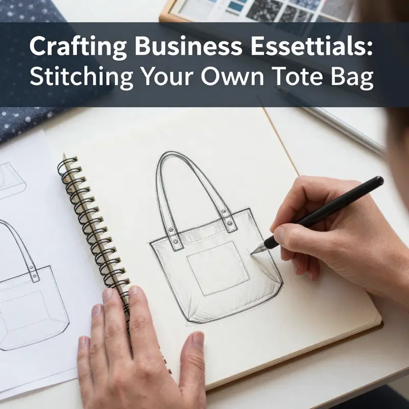 Essential materials for stitching your own tote bag including fabrics, threads, and tools.
