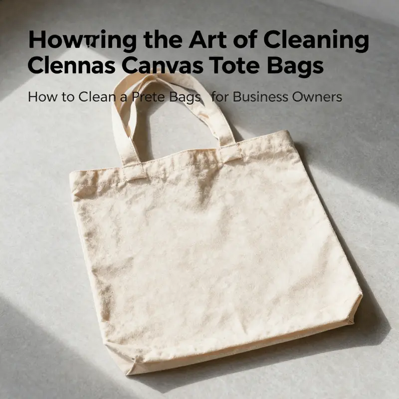 A careful hand washing process to maintain the integrity of a canvas tote bag.