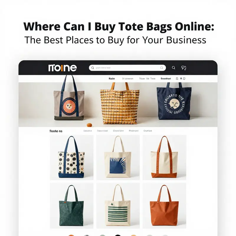 A visual representation of tote bags available on popular e-commerce platforms.