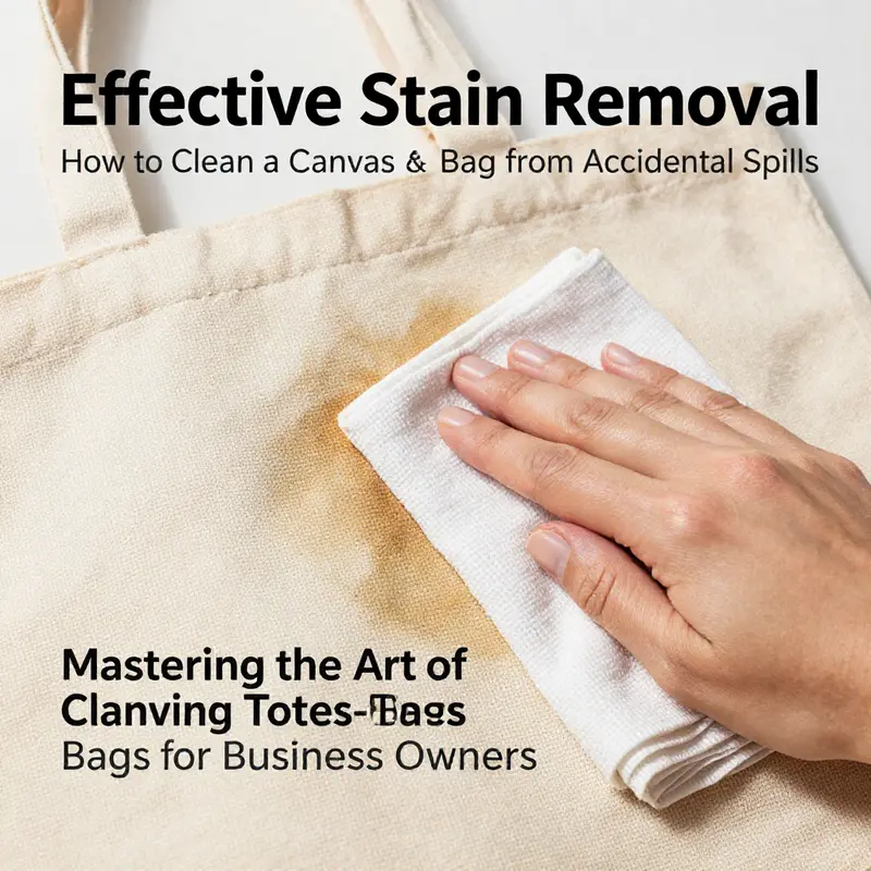 A careful hand washing process to maintain the integrity of a canvas tote bag.