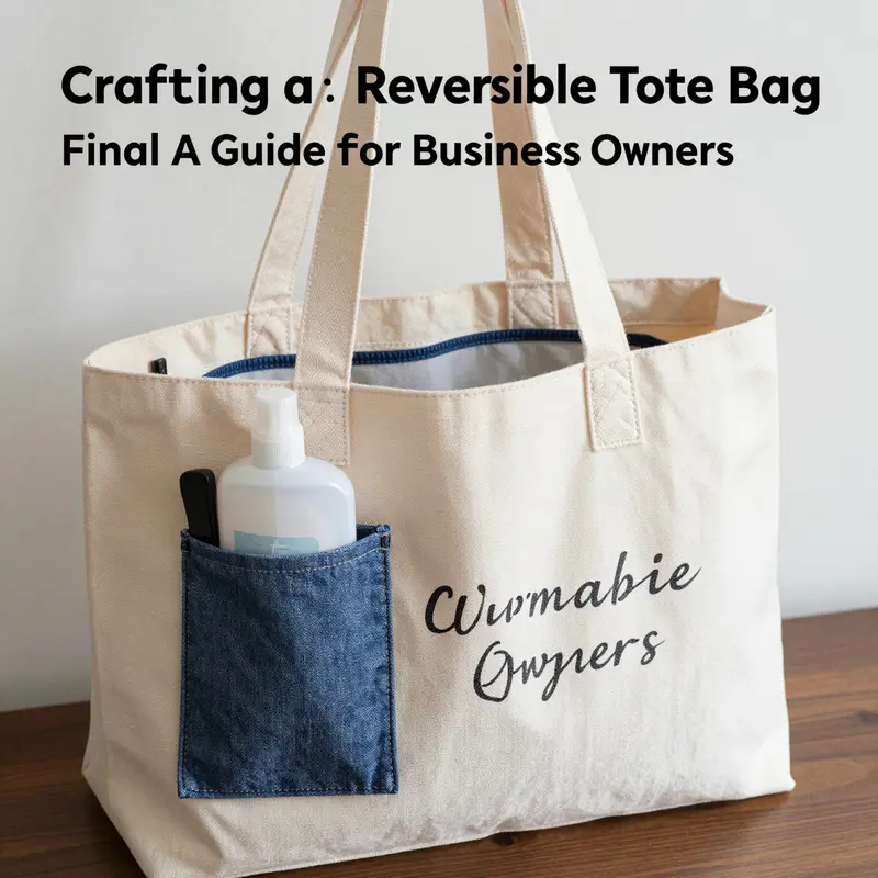 Essential materials gathered for sewing a reversible tote bag.