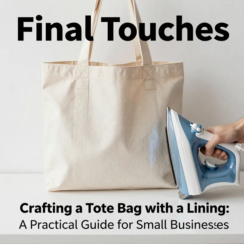 Materials gathered for crafting a stylish tote bag with a lining.