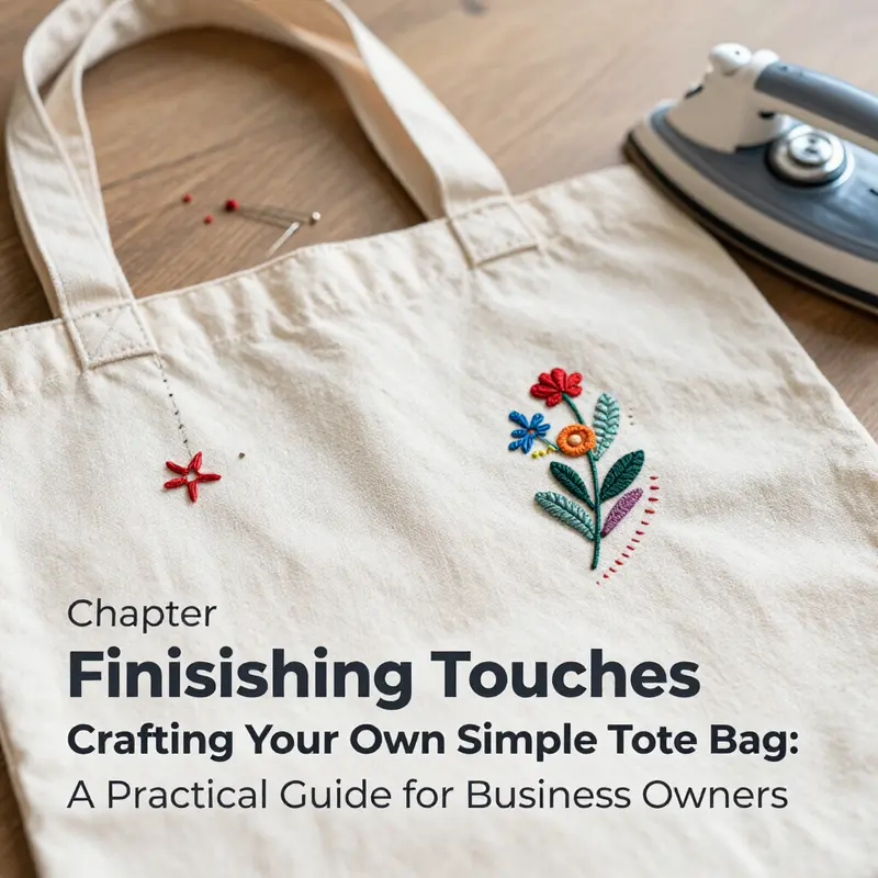 Essential materials organized for easy access to create a tote bag.