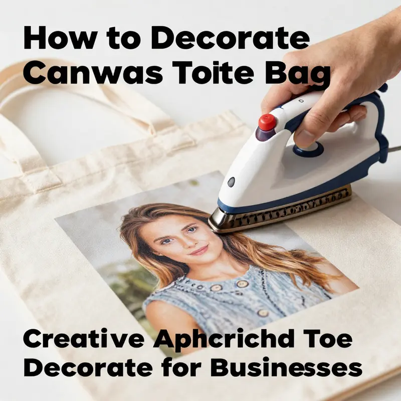 A creative scene showing fabric painting techniques being applied to a canvas tote.