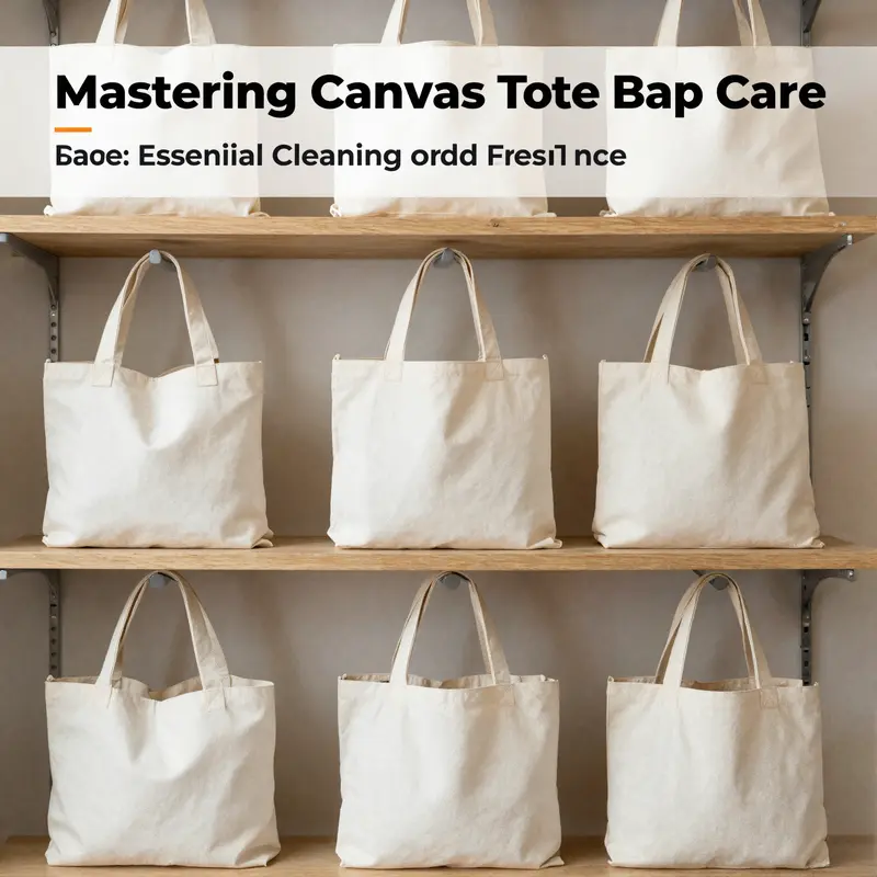 Hand washing a canvas tote bag for optimal cleaning while preserving its structure.