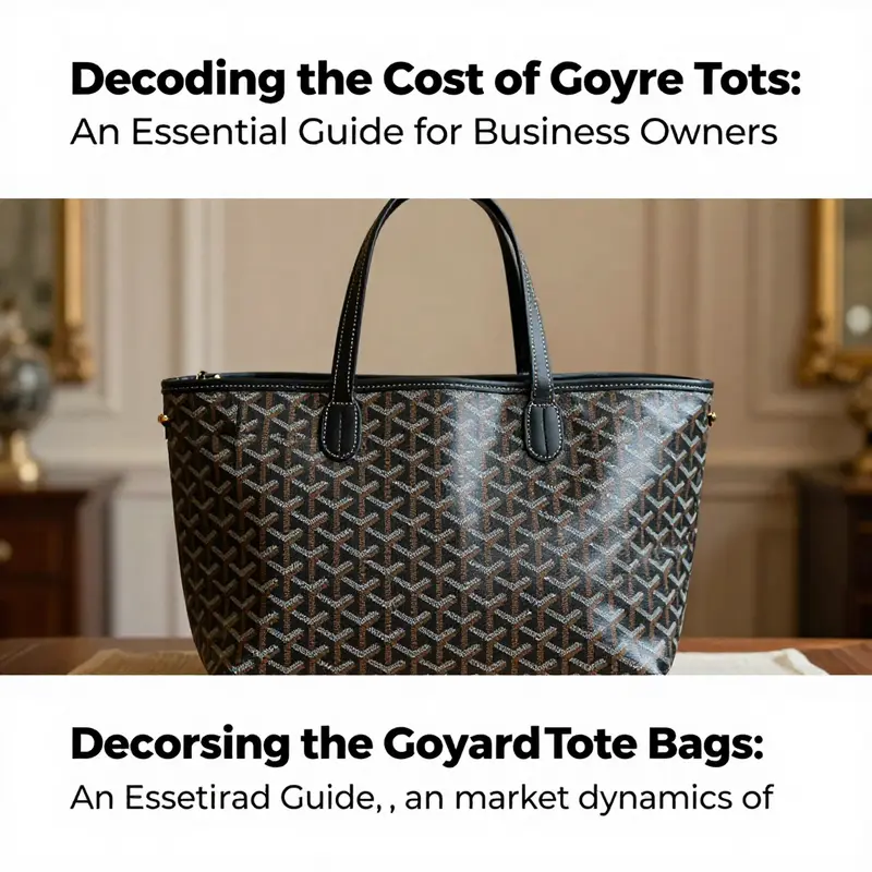 An elegant Goyard tote bag in a refined setting, highlighting its luxury branding.