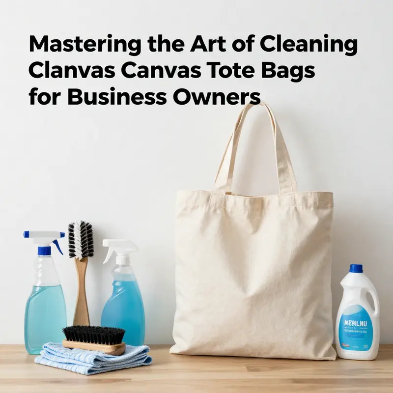 A careful hand washing process to maintain the integrity of a canvas tote bag.