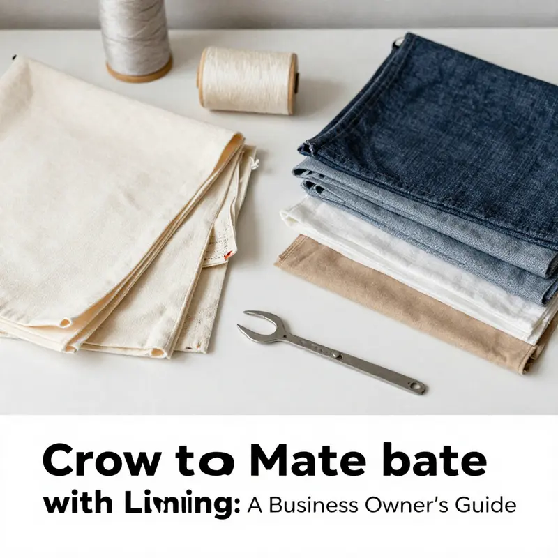 Essential materials for crafting a tote bag with lining.