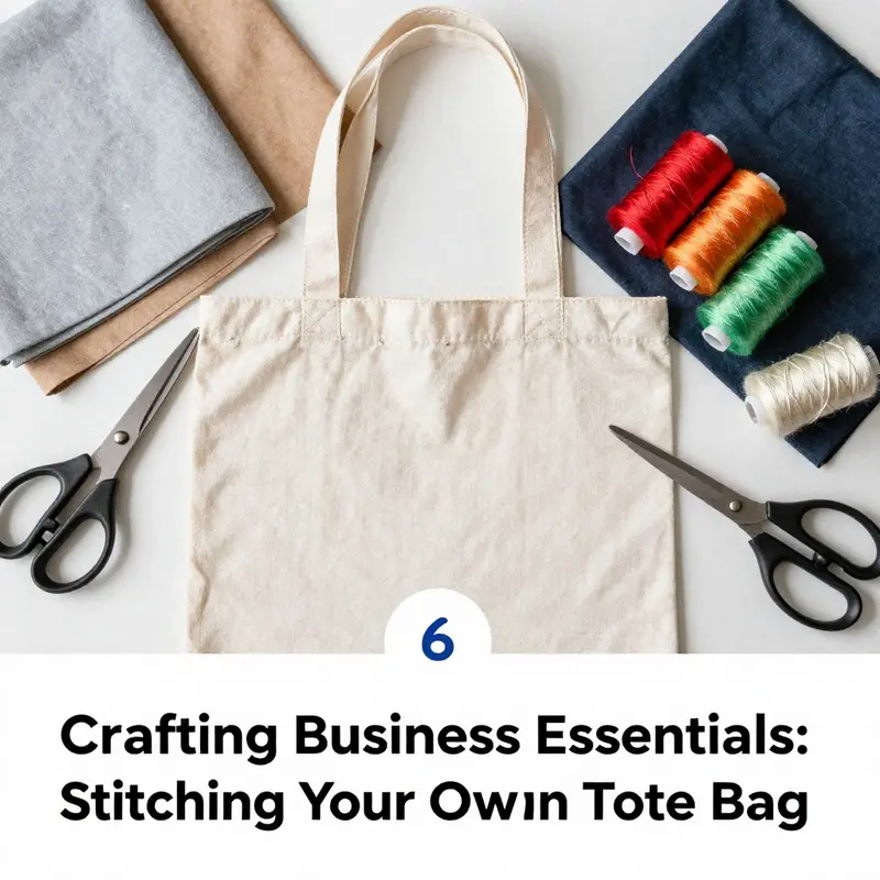 Essential materials for stitching your own tote bag including fabrics, threads, and tools.