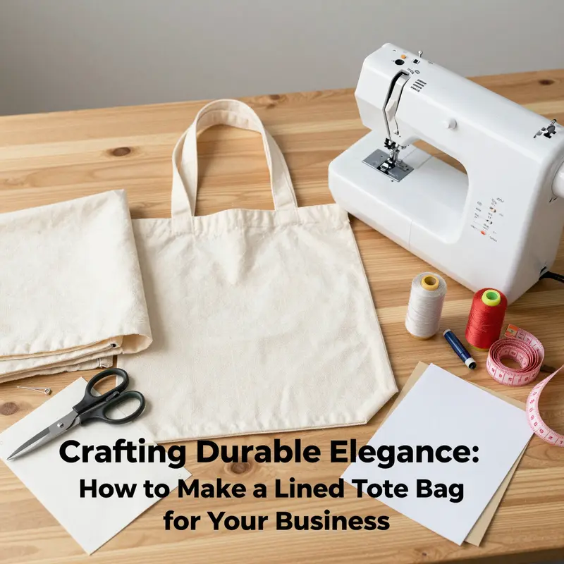 Hands carefully cutting and preparing fabric pieces for constructing a lined tote bag.