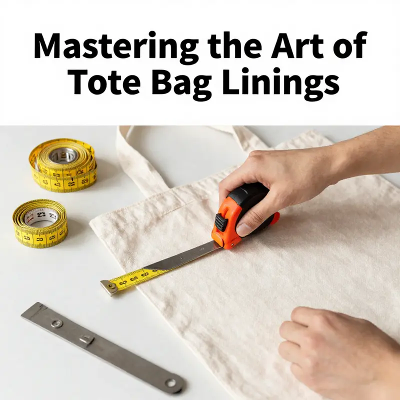 Accurate measurements are crucial for cutting the perfect lining for your tote bag.