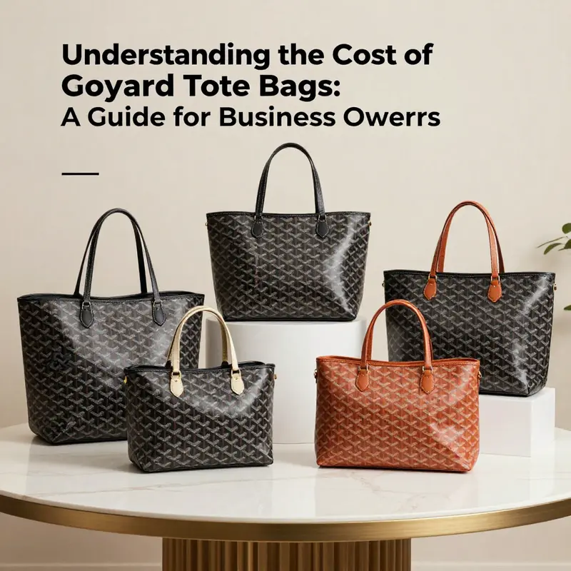A variety of new Goyard tote bags exemplifying their luxury and style.