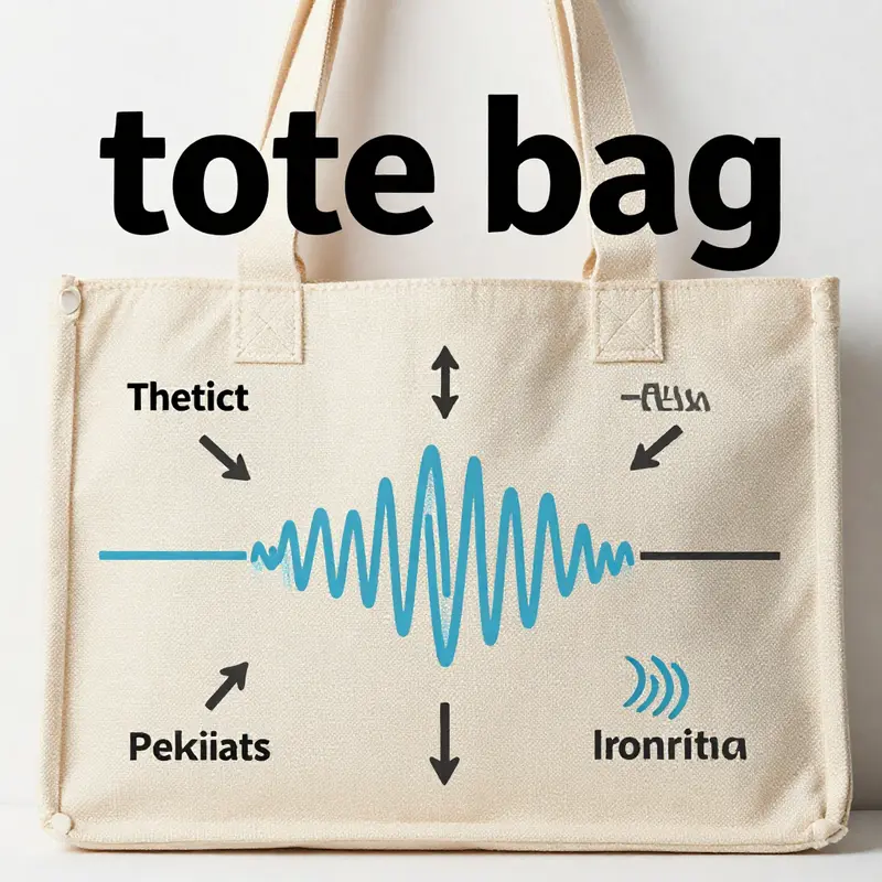 A glimpse into British culture featuring tote bags in a quaint tea shop.