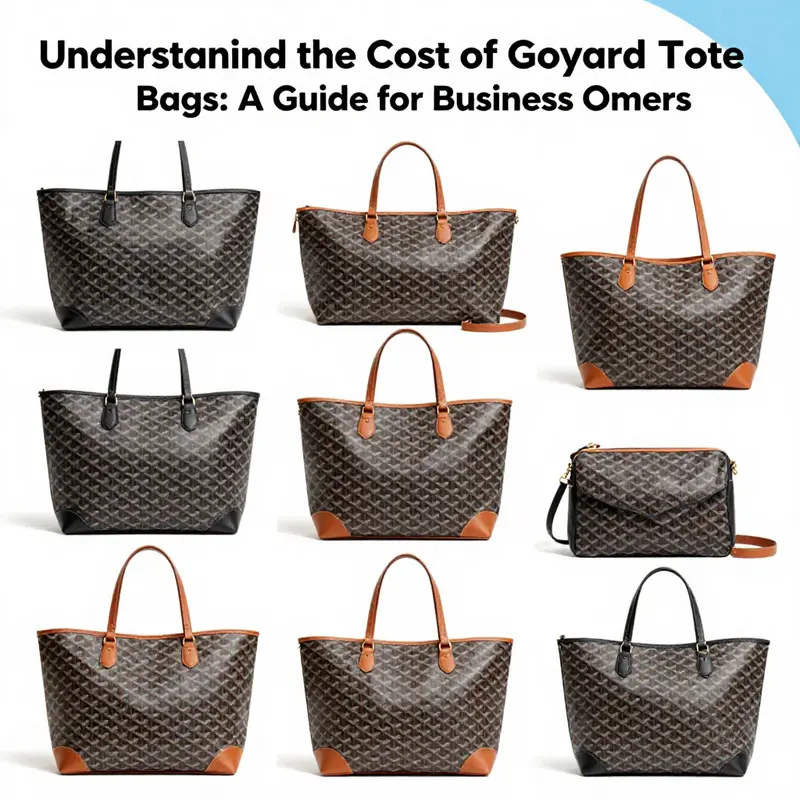 A variety of new Goyard tote bags exemplifying their luxury and style.