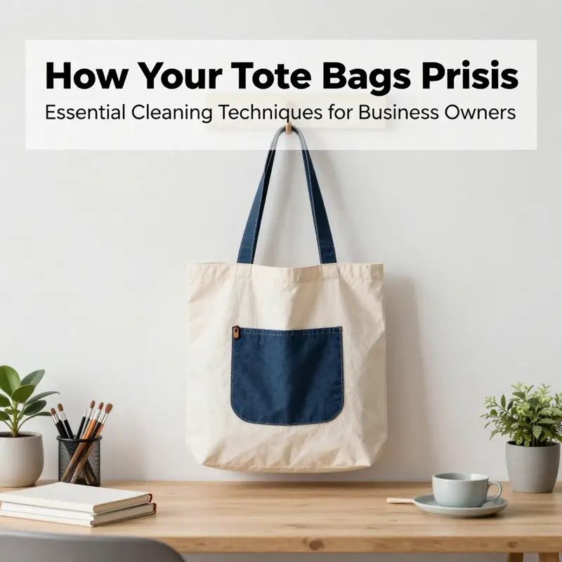 Different fabric types of tote bags that require tailored cleaning methods.