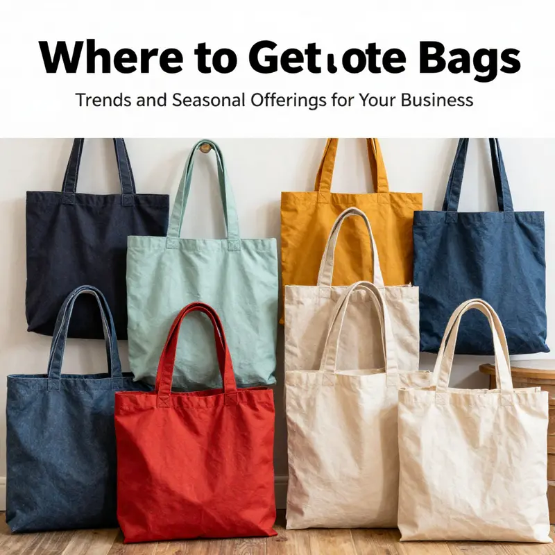 An array of tote bags from various retailers, showcasing different styles and materials.