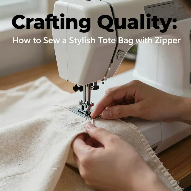 Selecting and organizing materials for cutting a tote bag.