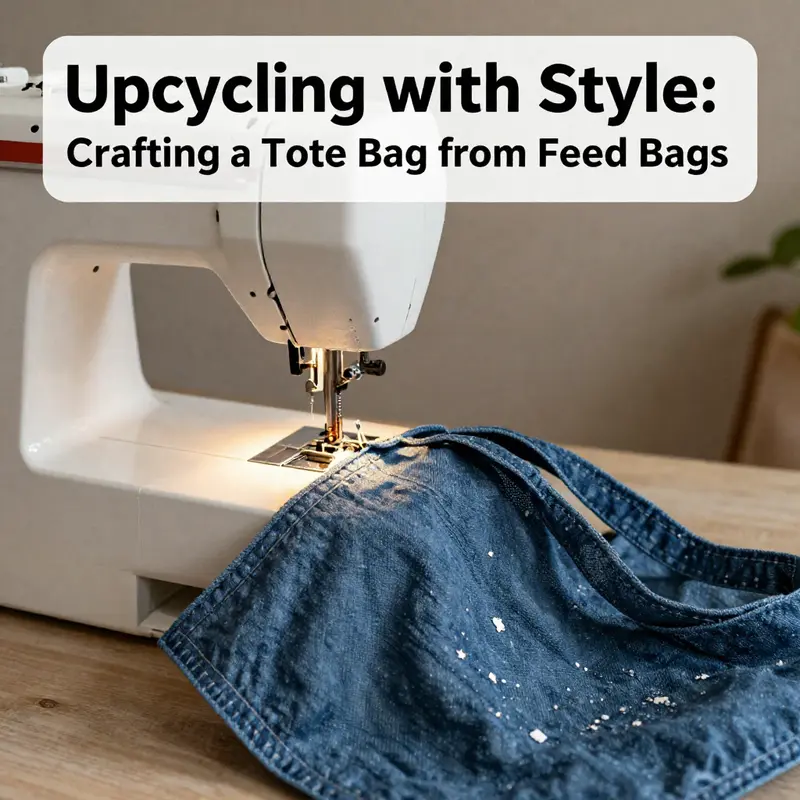 A collection of vibrant feed bags ideal for upcycling into stylish tote bags.