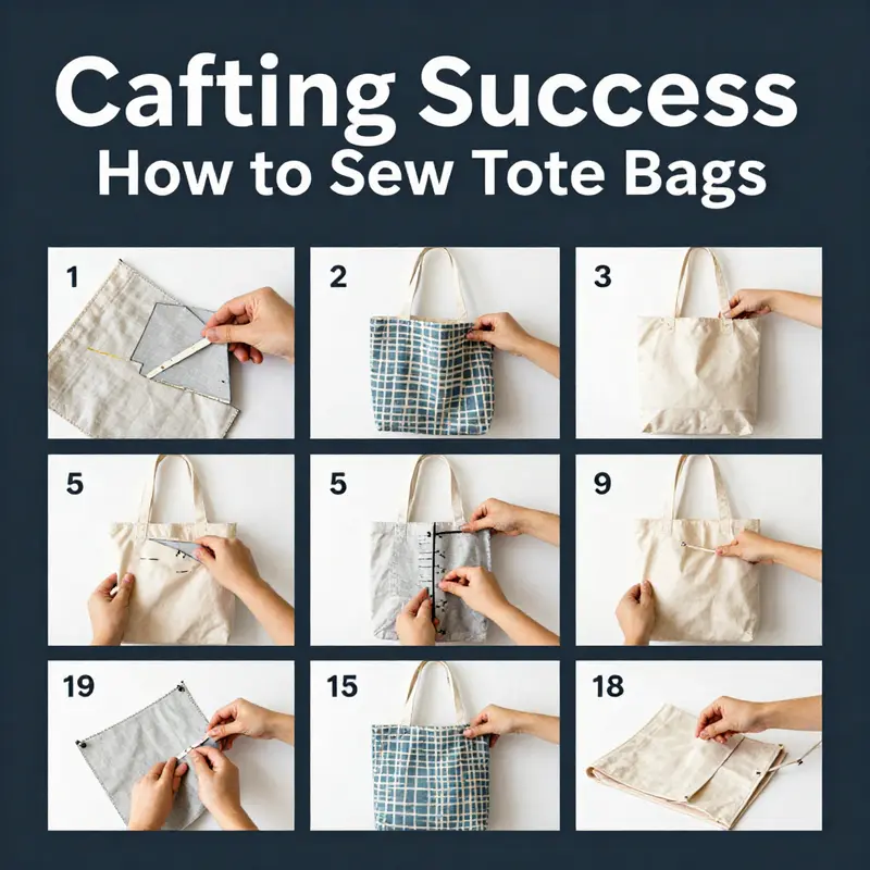 Essential supplies needed for sewing tote bags, showcasing the materials and tools that every business owner should have.