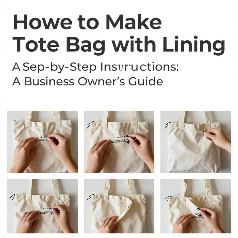 Essential materials for crafting a tote bag with lining.