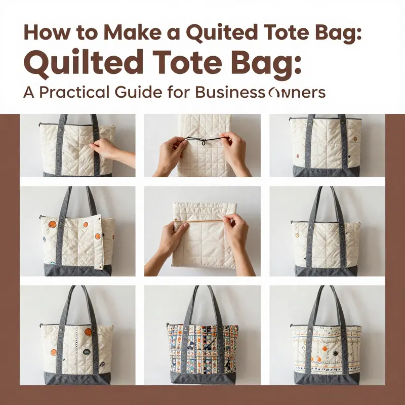 Essential materials for crafting a quilted tote bag set out for easy preparation.