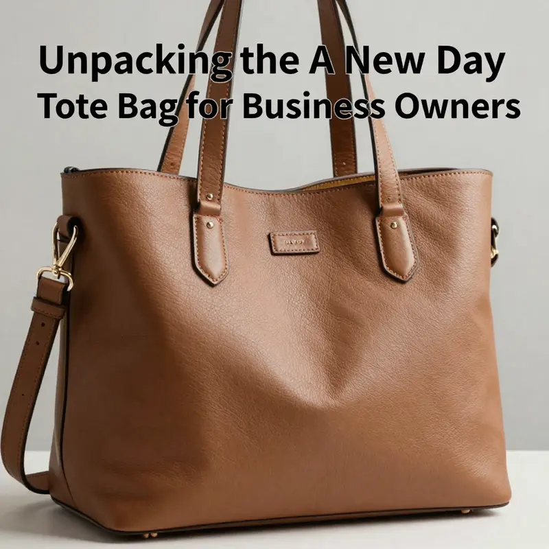 The A New Day tote bag exemplifies versatility in a professional setting, seamlessly integrating into various business environments.