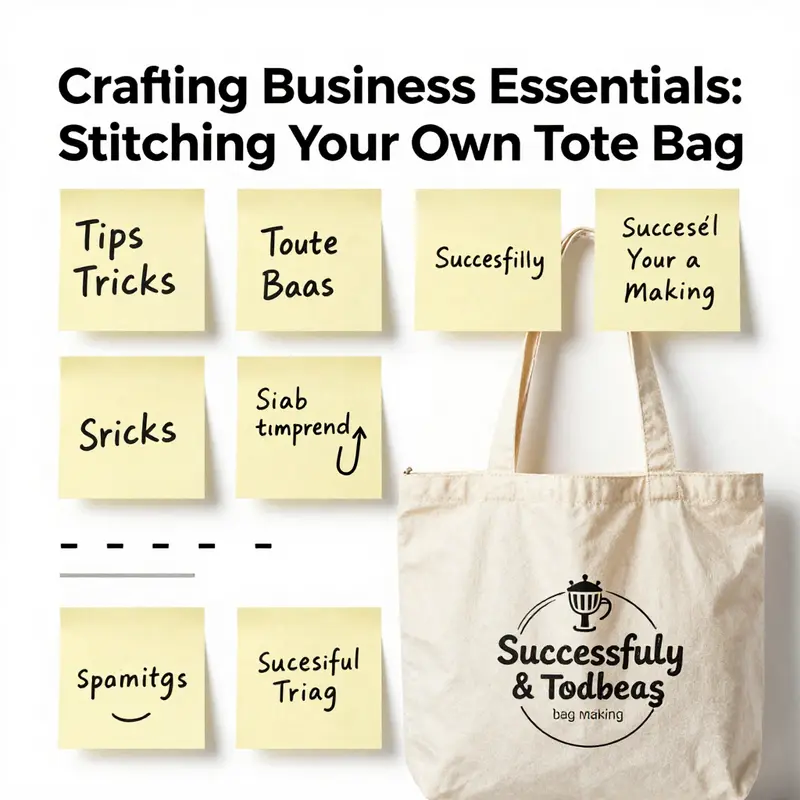 Essential materials for stitching your own tote bag including fabrics, threads, and tools.