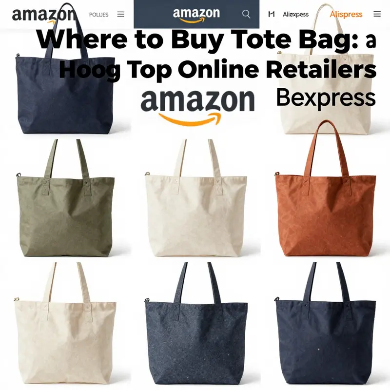 A diverse selection of tote bags available from top online retailers.