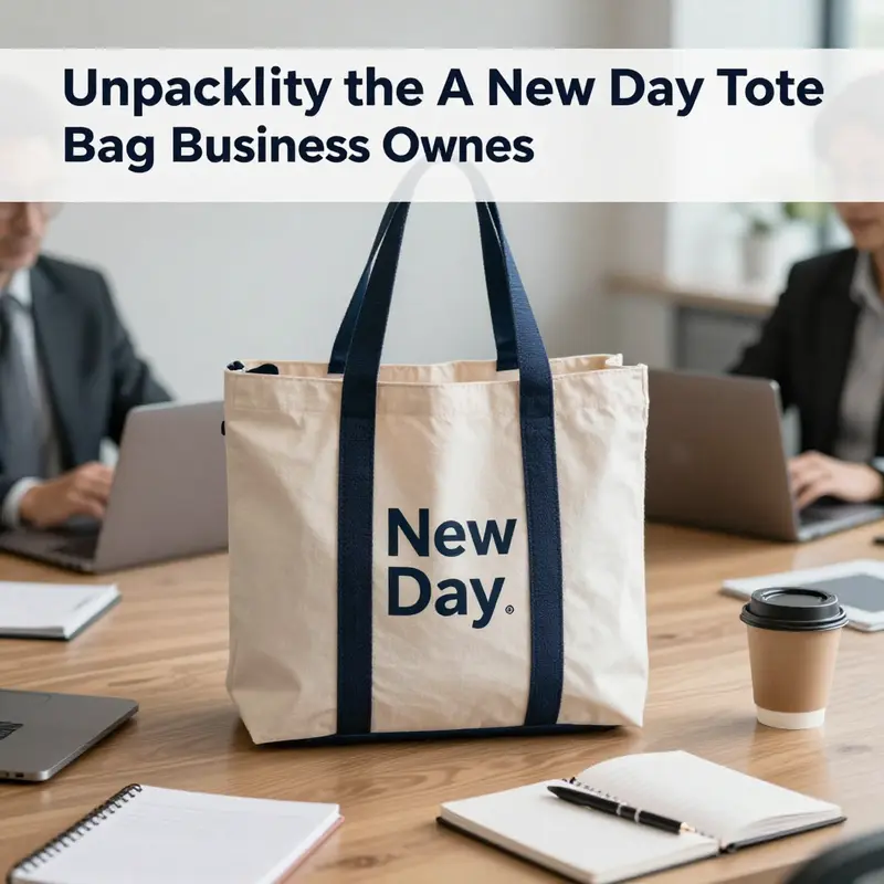 The A New Day tote bag exemplifies versatility in a professional setting, seamlessly integrating into various business environments.