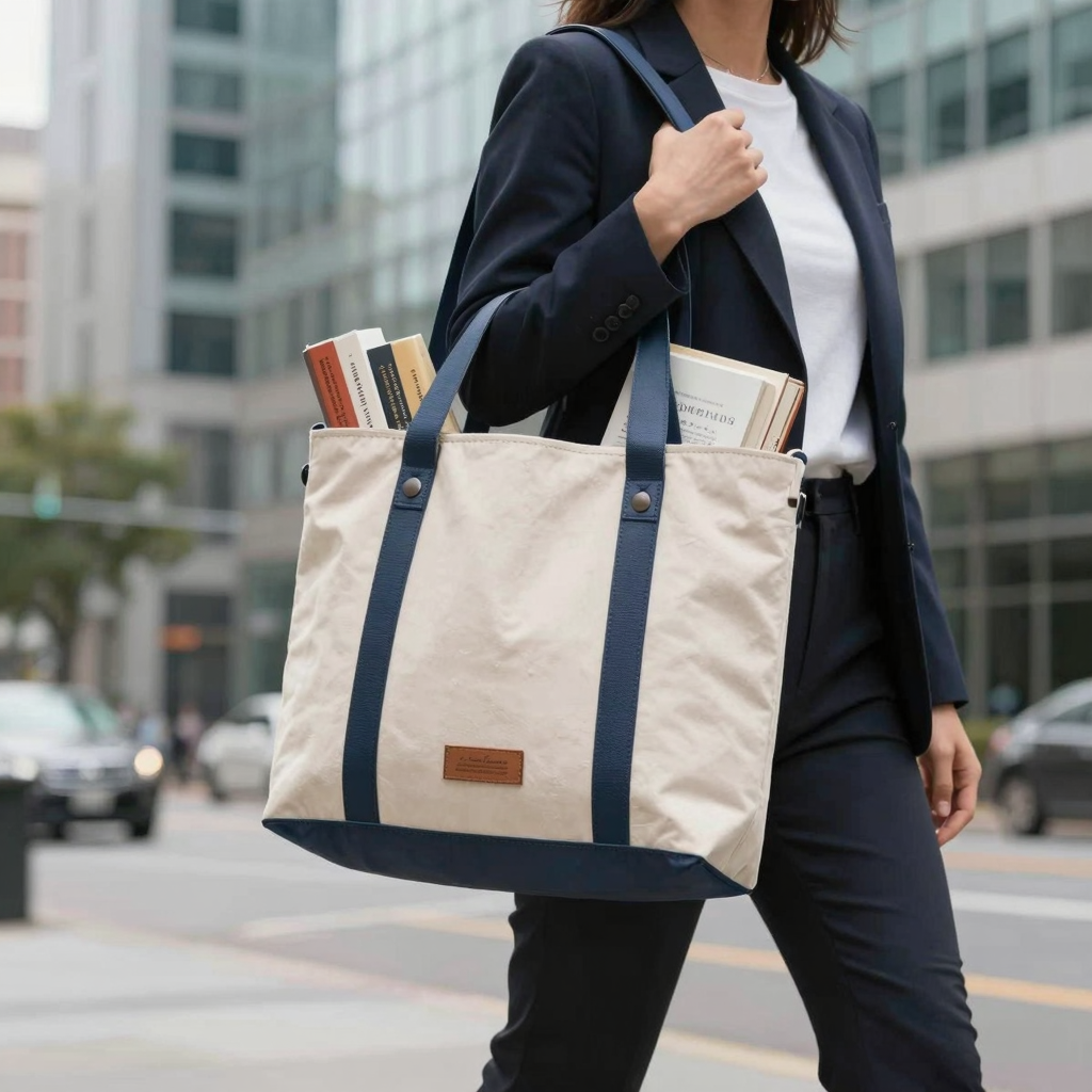 Business Owner with Tote Bag