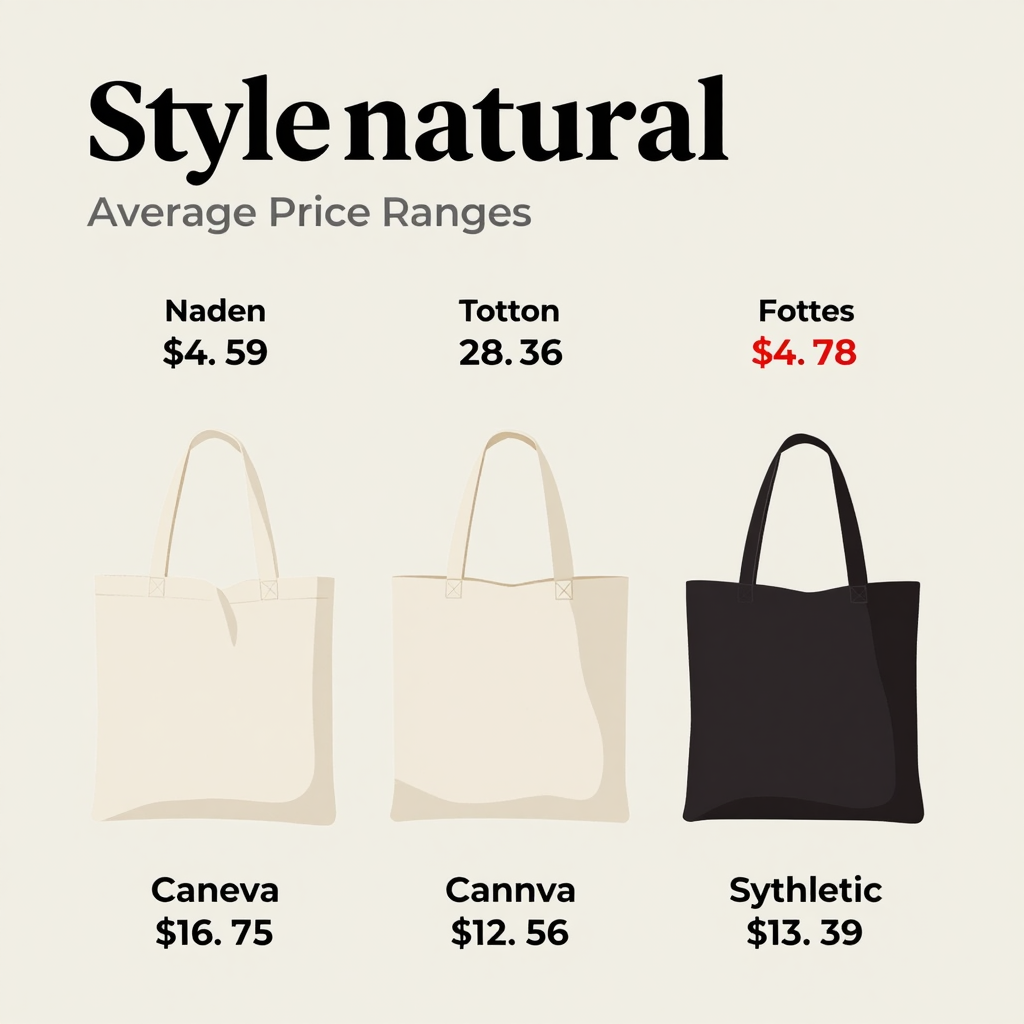 Average Prices of Tote Bags